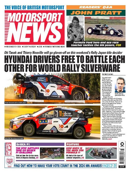 Title details for Motorsport News by Kelsey Publishing Ltd - Available